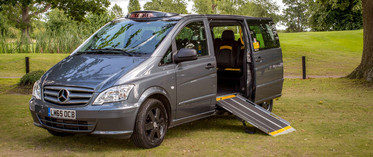Grey Mercedes Taxi Van Grey Mercedes Taxi Van
